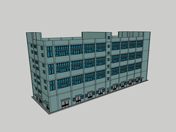 标准厂房建筑模型