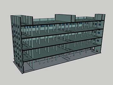 车间建筑立剖视图